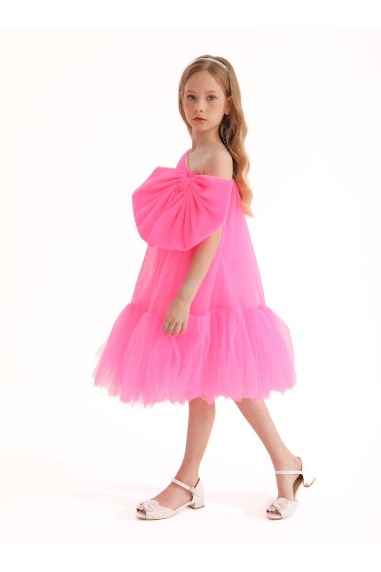 Maggi Dress, Alternate, color, Neon Pink