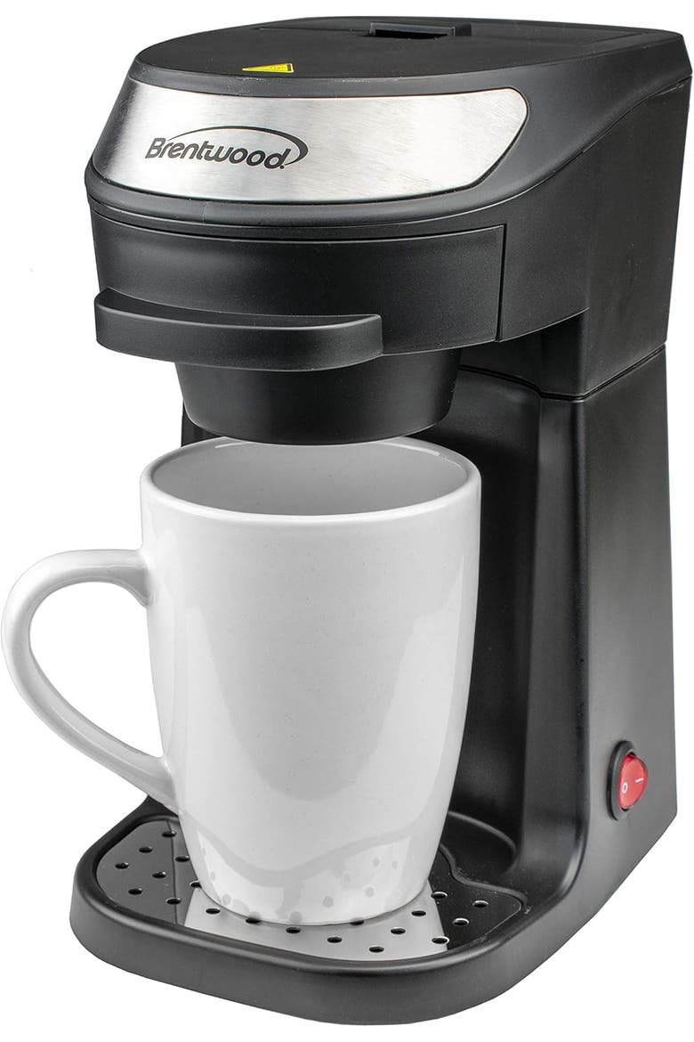 Single Cup Coffee Maker, Main, color, BLACK