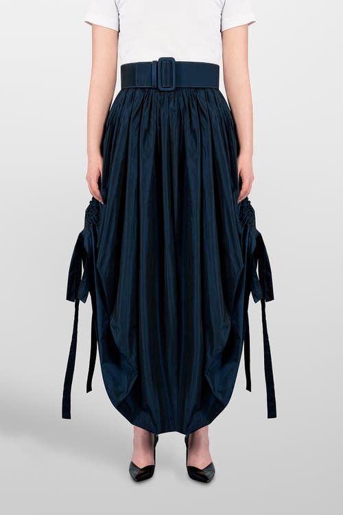 LAURA APARICIO Taffeta Skirt Coilisse in Blue  product
