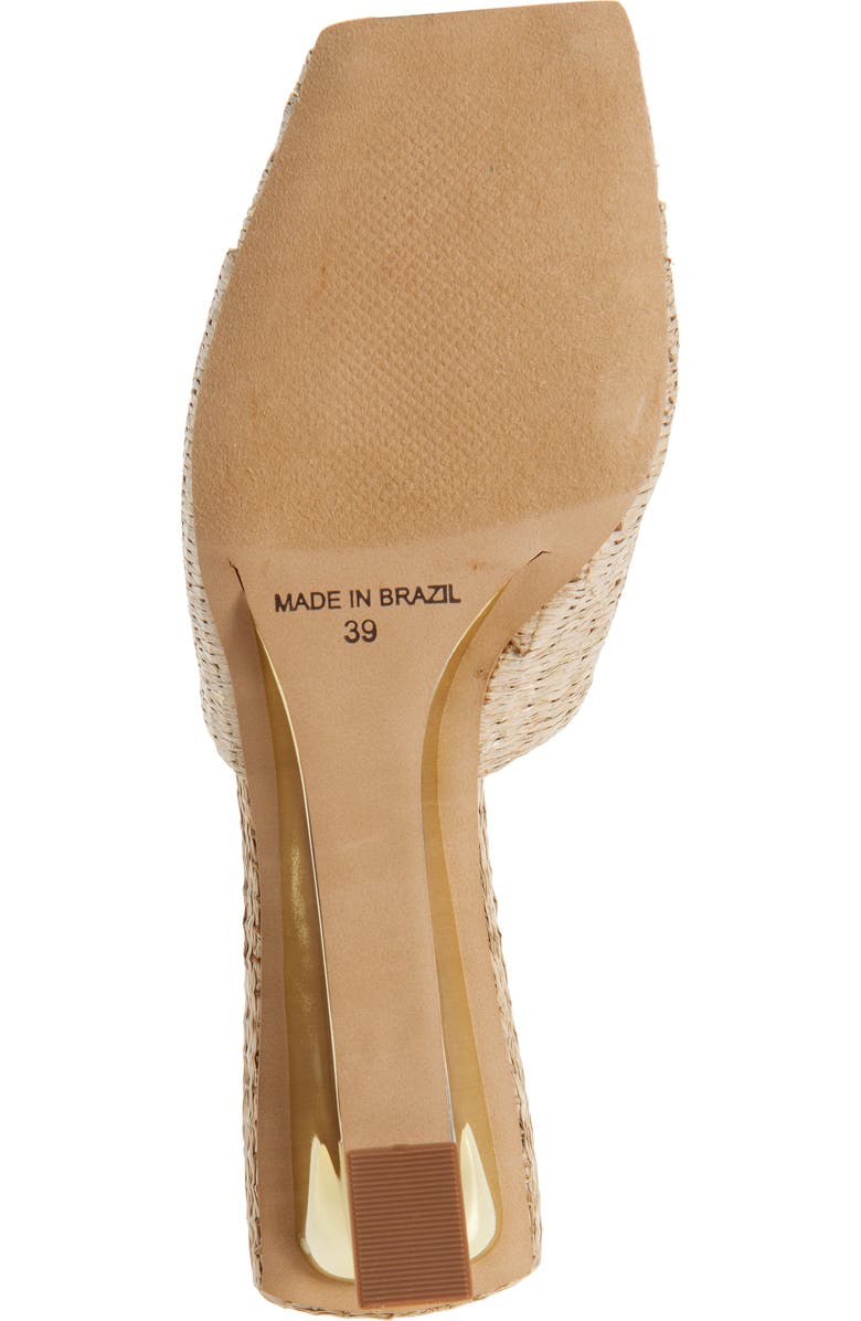 KOKO + PALENKI Talo Wedge Slide Sandal, Alternate, color, Gold Metallic Fabric