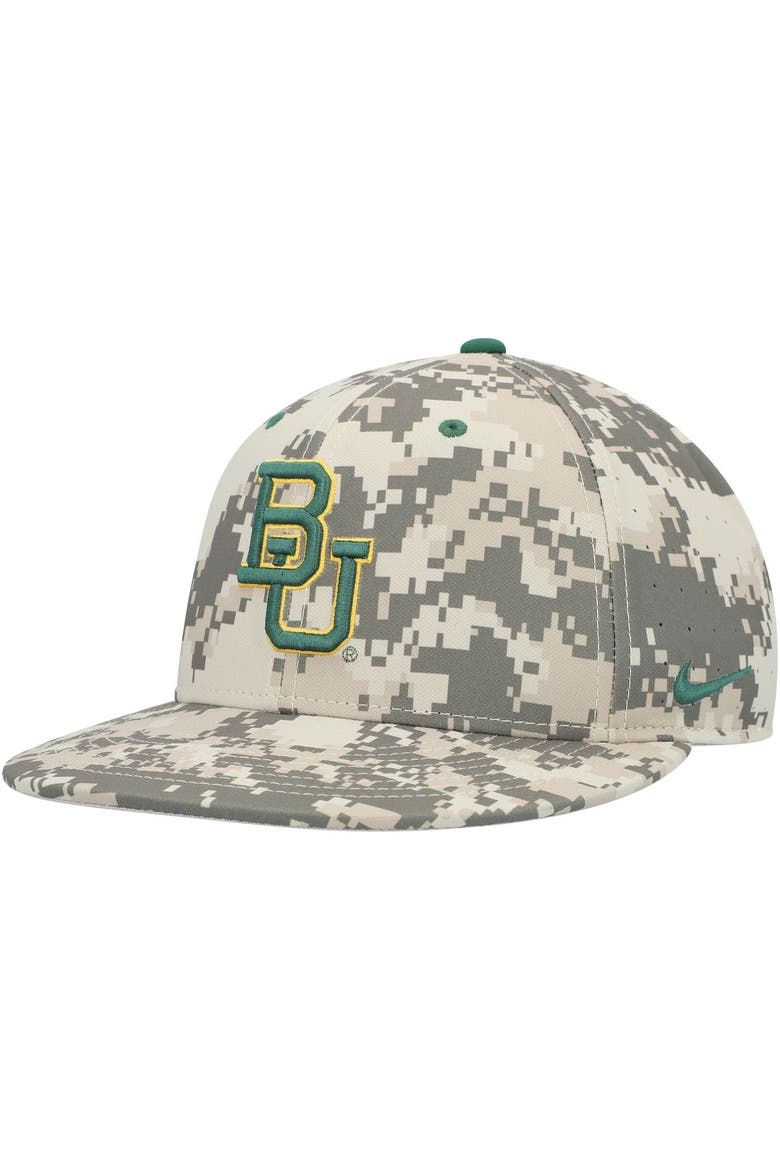 Men's Nike Camo Baylor Bears Aero True Baseball Performance Fitted Hat, Alternate, color, Camo