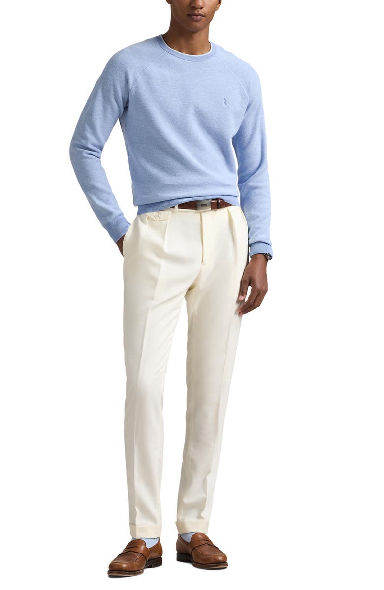 Textured Cotton Crewneck Sweater