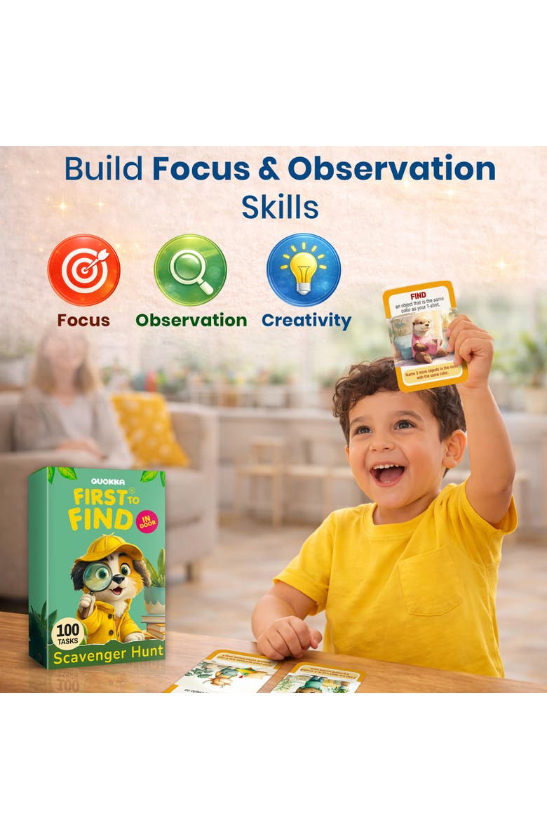 Quokka Kids Card Game Set with Multiple Activities, Alternate, color, Indoor