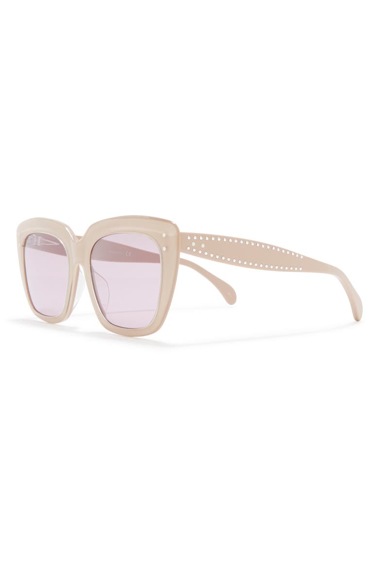 Alaïa 54mm Square Sunglasses, Alternate, color,