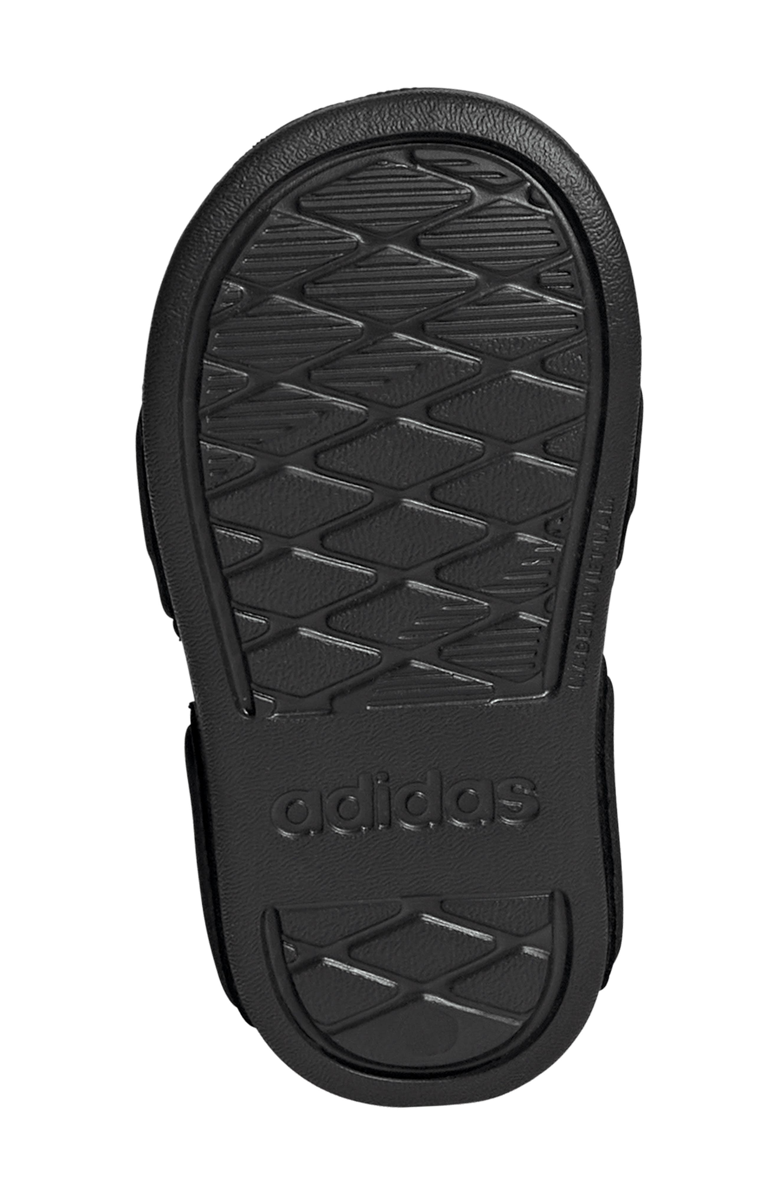 adidas Kids' Adilette Sandal, Alternate, color, Black/ White