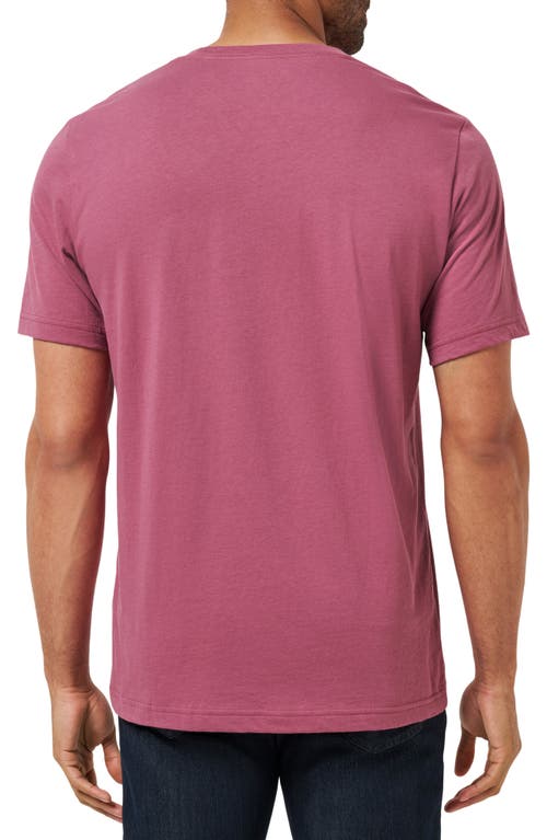 Travismathew Beach Logo Patch Pocket T-shirt In Purple
