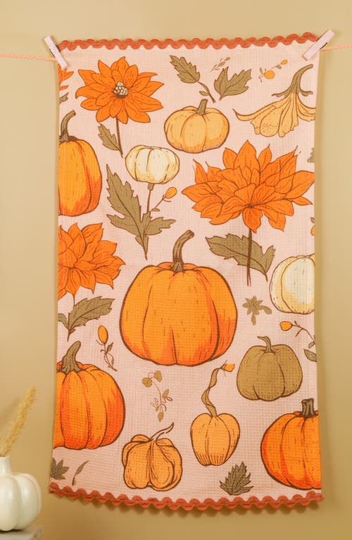 Tiramisu 3pc Autumn Harvest Gnome Artisan Kitchen Tea Towel Set In Multi
