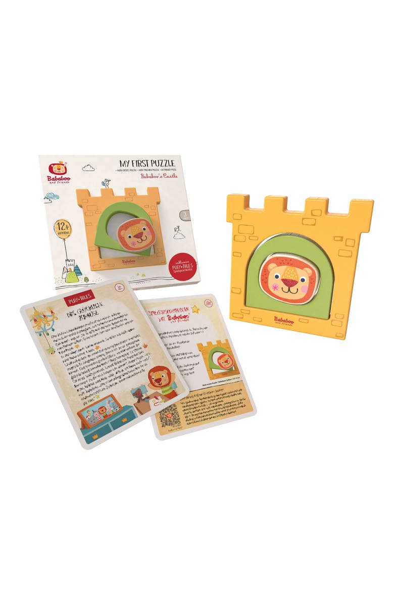 Bababoo Lion Castle My First Puzzle, Alternate, color, Yellow