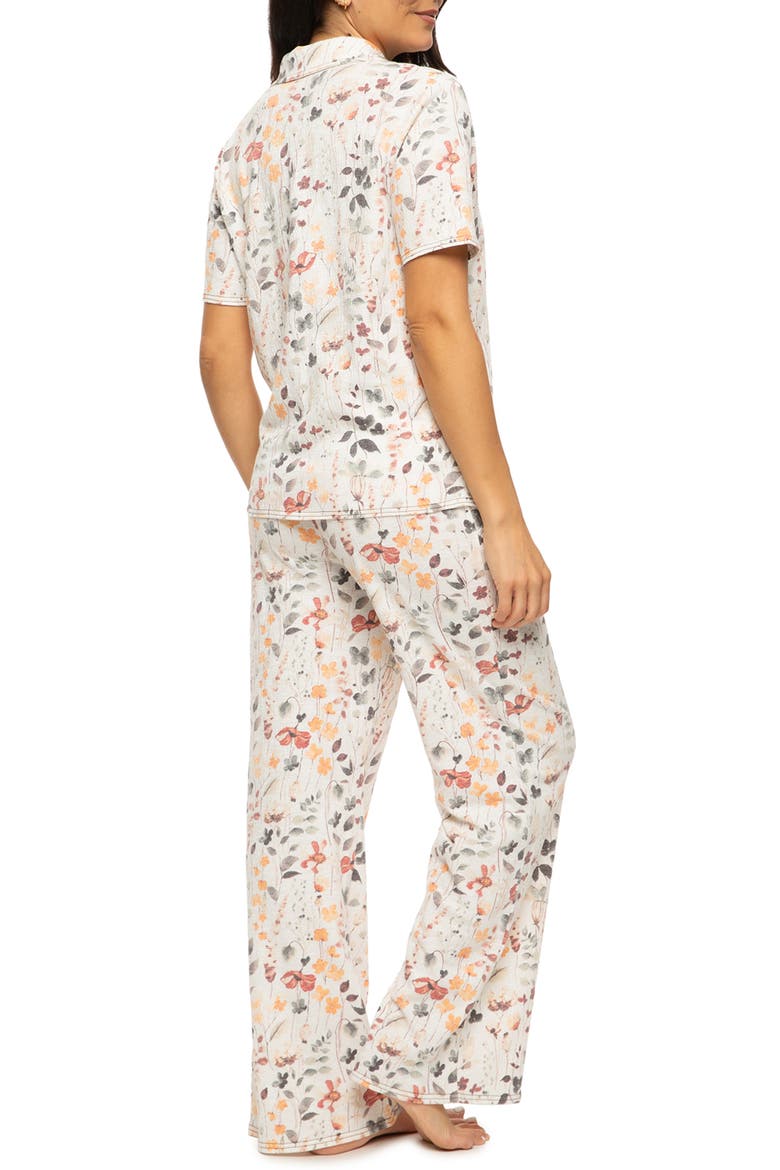 Josephine Floral Jersey Pajamas, Alternate, color, PAINTERLY FLORAL