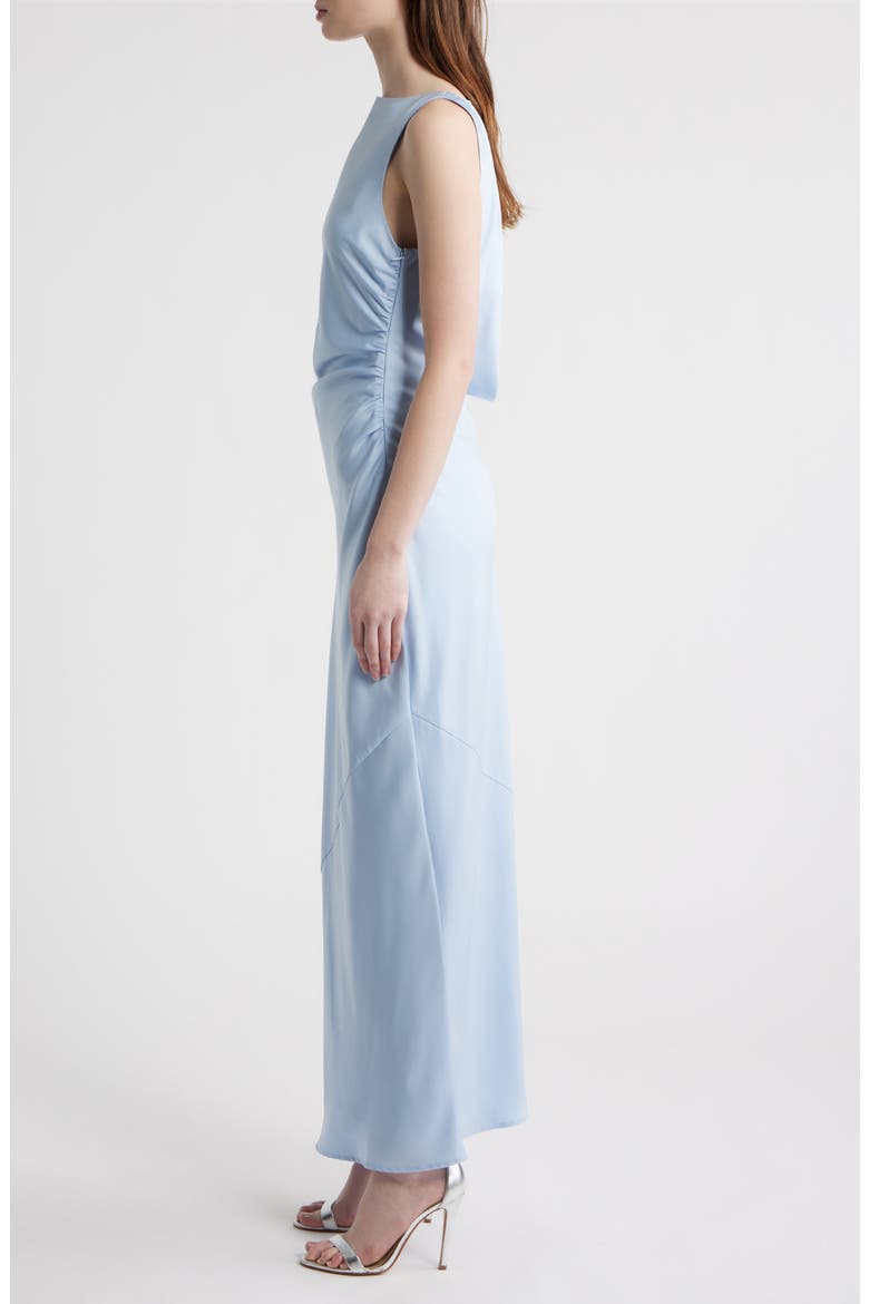 Isadora Open Cowl Back Cocktail Dress, Alternate, color, LIGHT BLUE