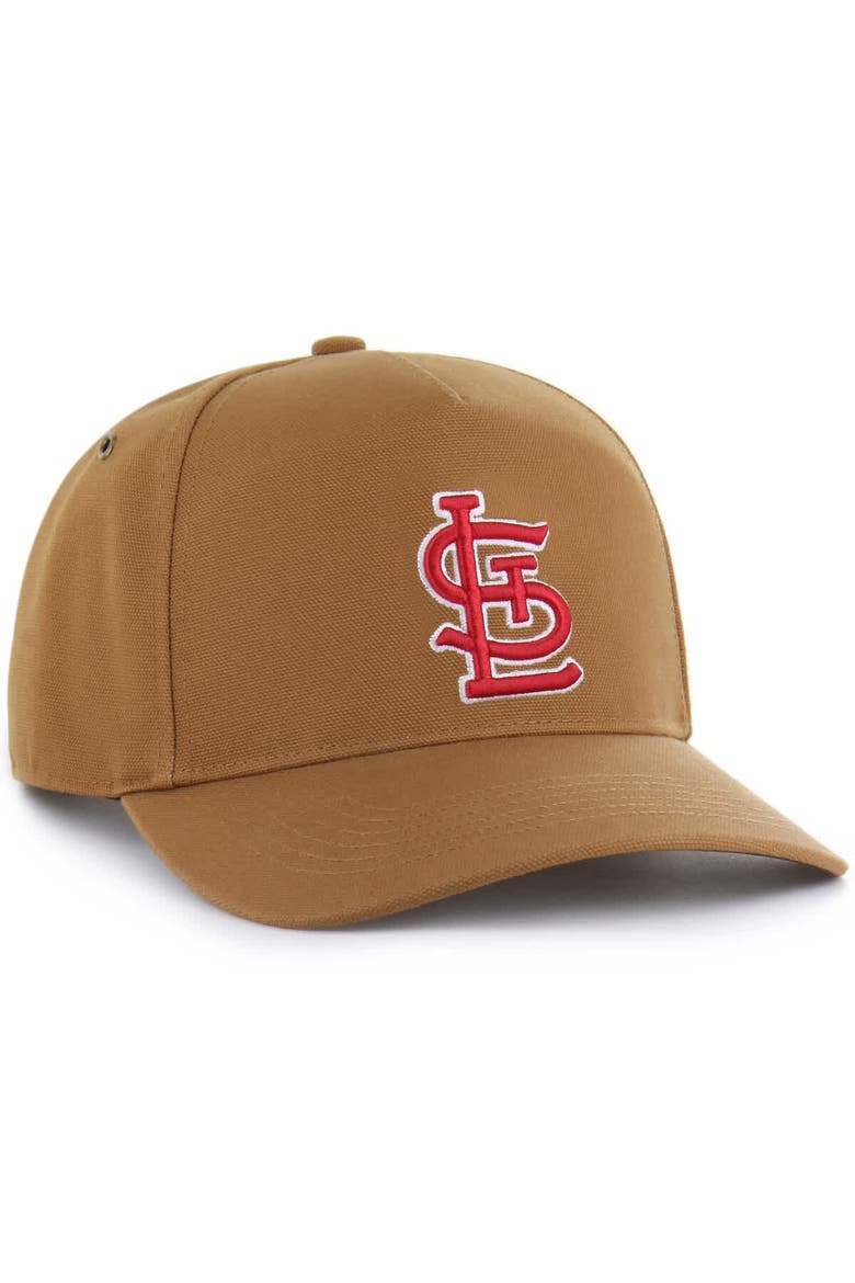 Men's Carhartt x '47  Brown St. Louis Cardinals Hitch Adjustable Hat, Alternate, color, Brown