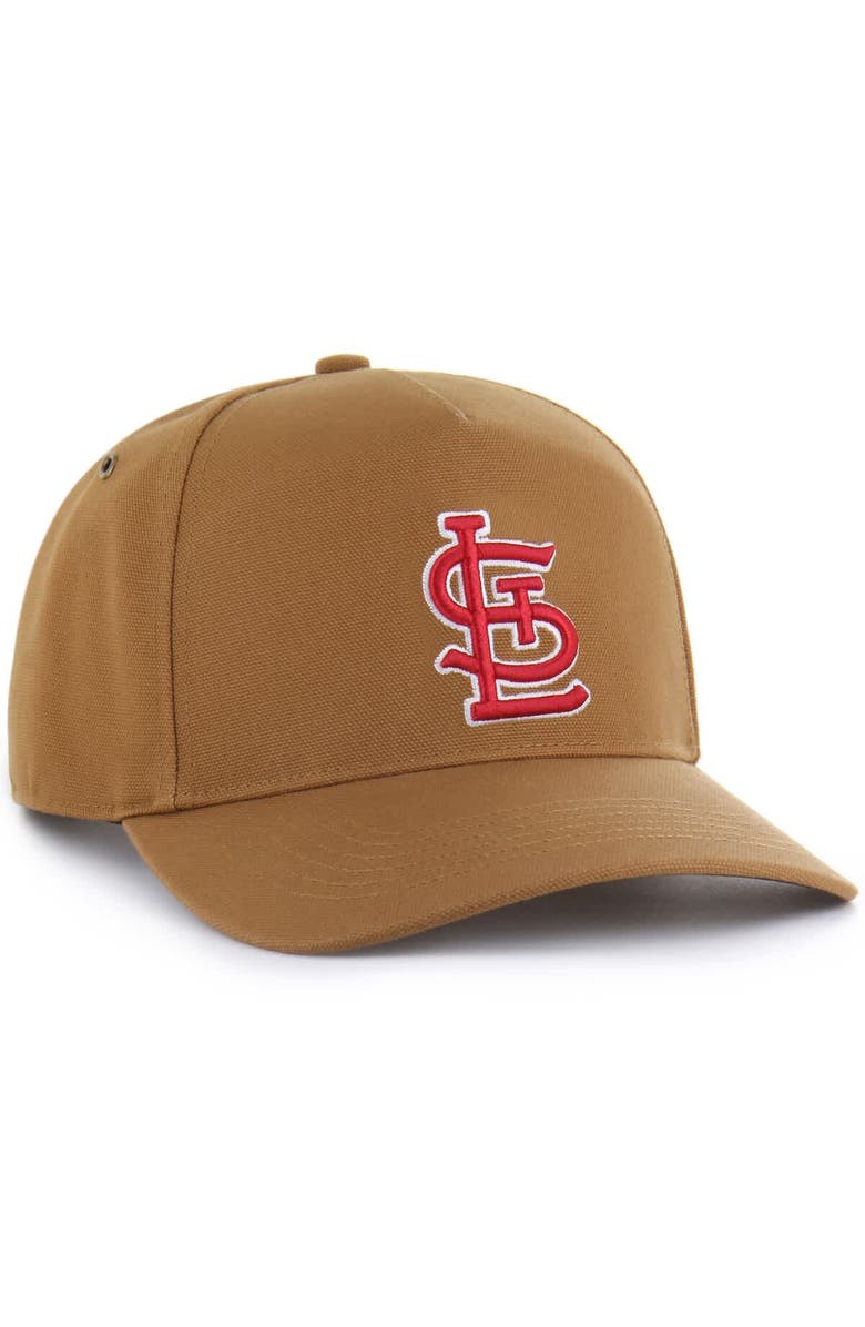 CARHARTT X 47 Men's Carhartt x '47  Brown St. Louis Cardinals Hitch Adjustable Hat, Alternate, color, 