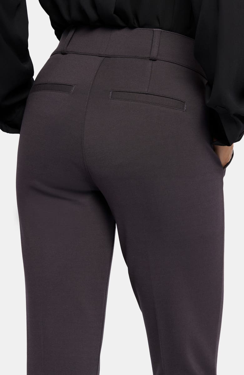 NYDJ Pull-On Flare Leg Ponte Knit Trousers, Alternate, color, Cordovan