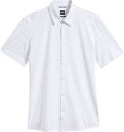 BOSS Roan Slim Fit Short Sleeve Button-Up Shirt