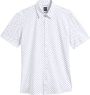 BOSS Roan Slim Fit Short Sleeve Button-Up Shirt