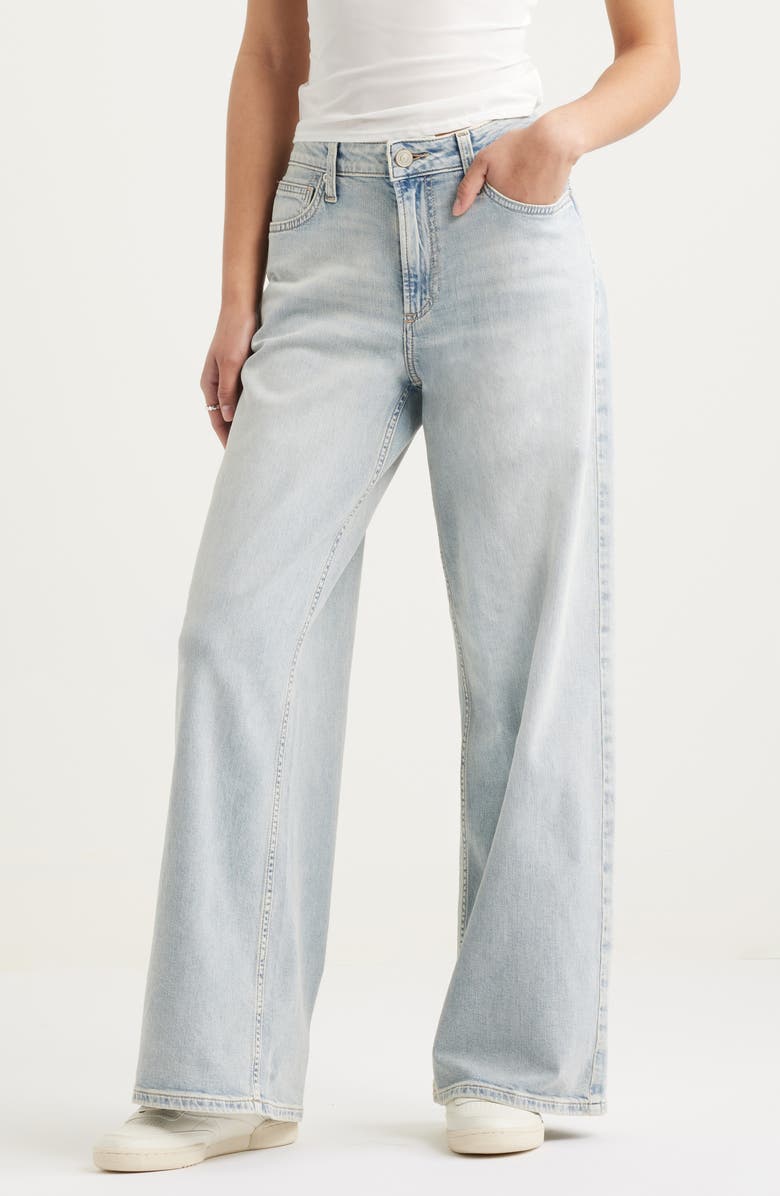 BP. Mid Rise Baggy Jeans, Main, color, Buck Yellow Tint Wash