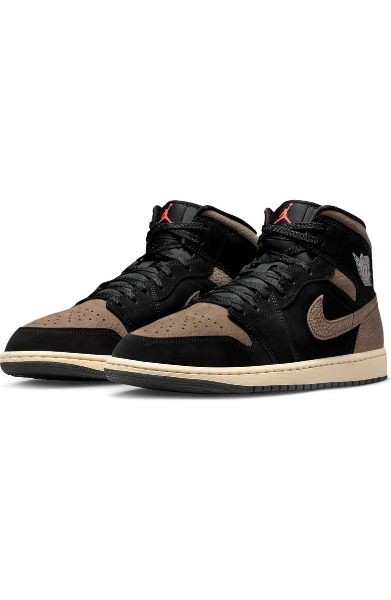 Jordan Air Jordan 1 Mid SE Sneaker, Main, color, Black/ Olive Grey