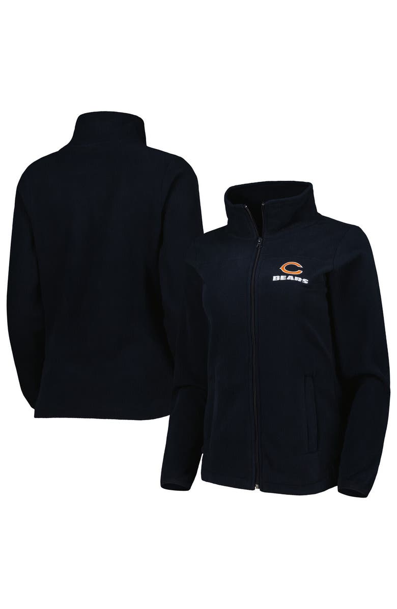 DUNBROOKE Women's Dunbrooke Navy Chicago Bears Hayden Polar Full-Zip Jacket, Main, color, 