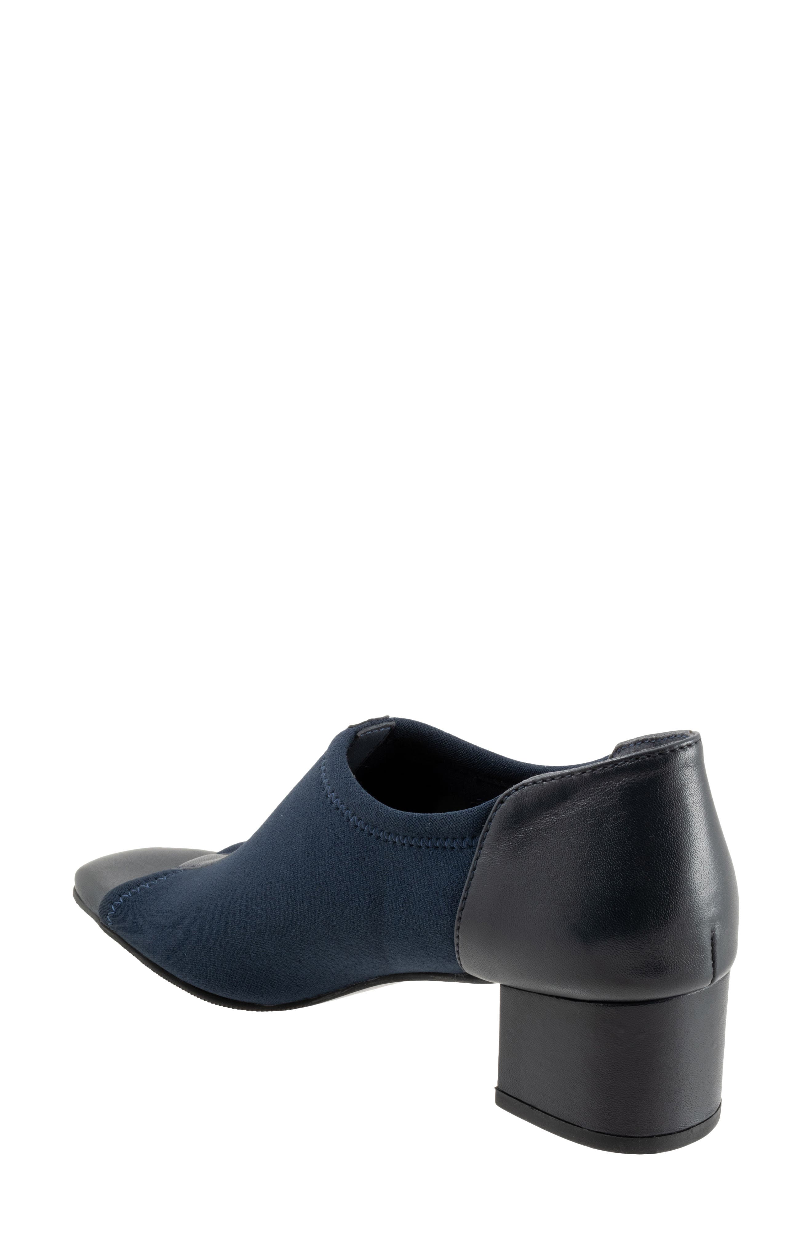 Lennon Peep Toe Block Heel Pump, Alternate, color, NAVY