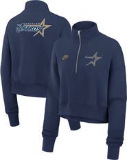 Nike Women's Nike Navy Houston Astros Cooperstown Collection Phoenix Fleece Half-Zip Sweatshirt