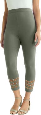 Jessica London Everyday Stretch Cotton Capri Legging