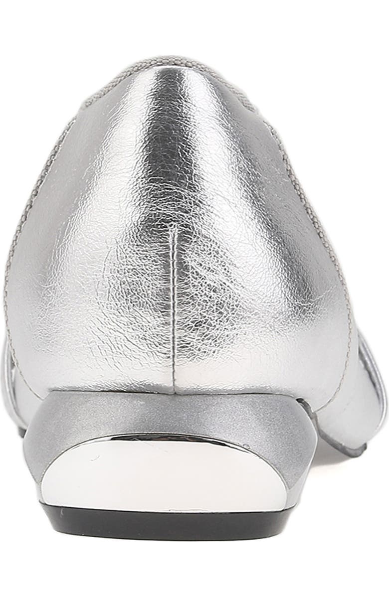 NINETY UNION Mira Pointed Toe Flat, Alternate, color, Silver