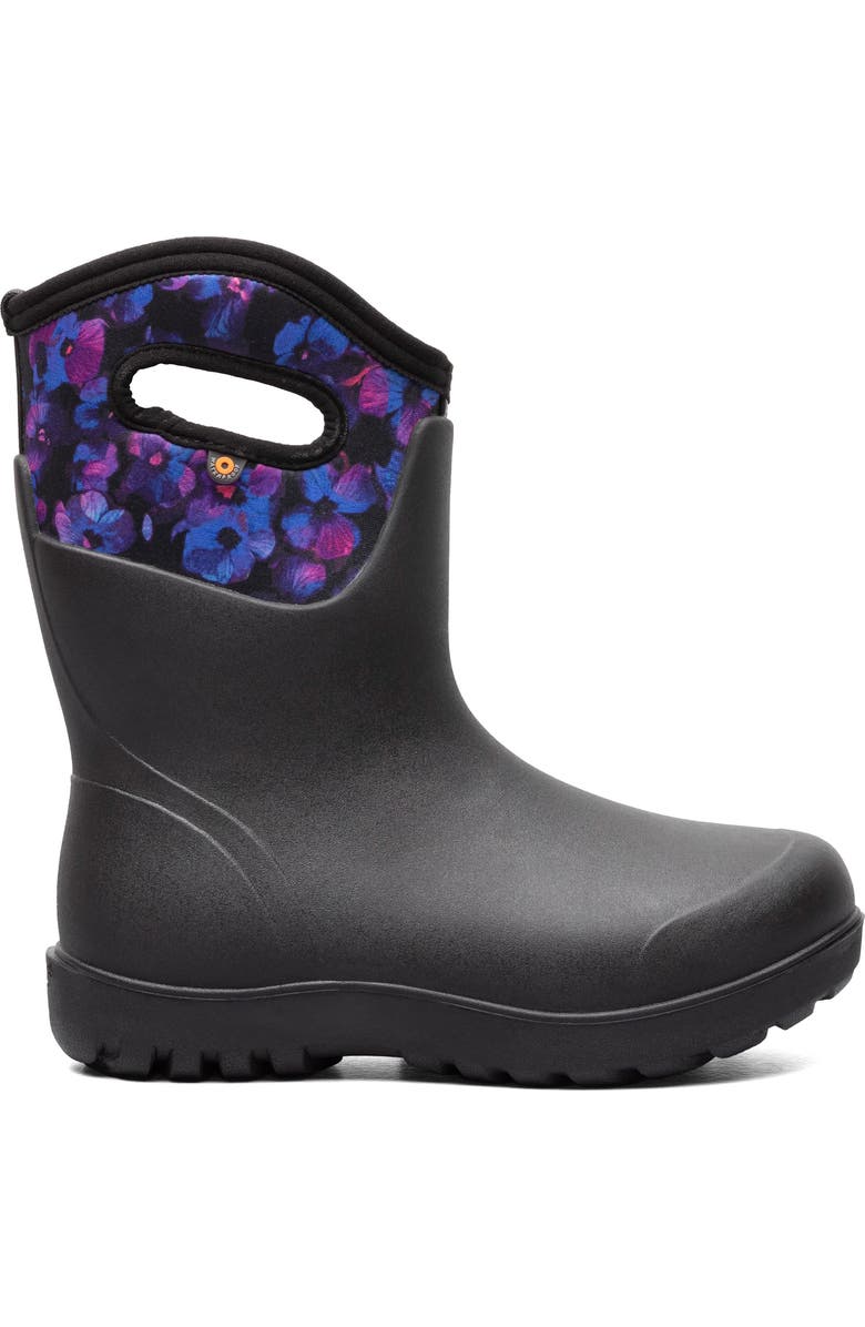 Bogs Neo Classic Petals Mid Waterproof Insulated Rain Boot, Alternate, color,