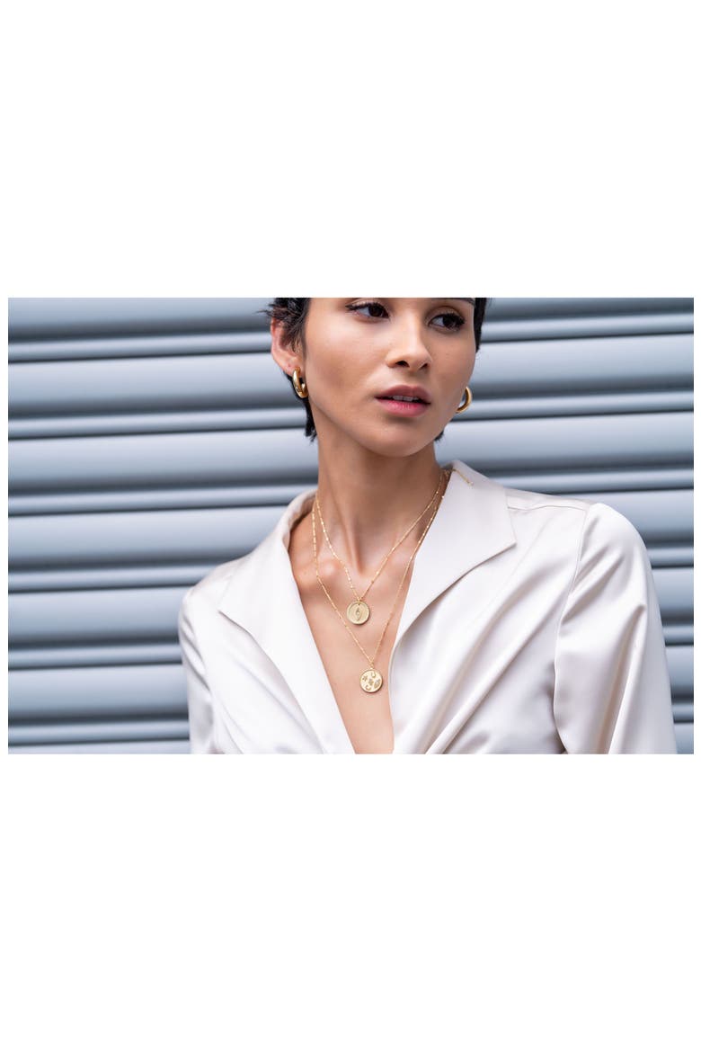 Rasha Coin Pendant Necklace, Alternate, color, GOLD VERMEIL