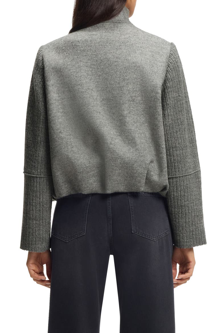 Jundalini Crop Wool Jacket, Alternate, color, CONCRETE GREY MELANGE