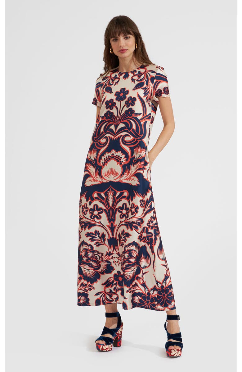 La DoubleJ Swing Dress, Main, color, Va-Va Placée White