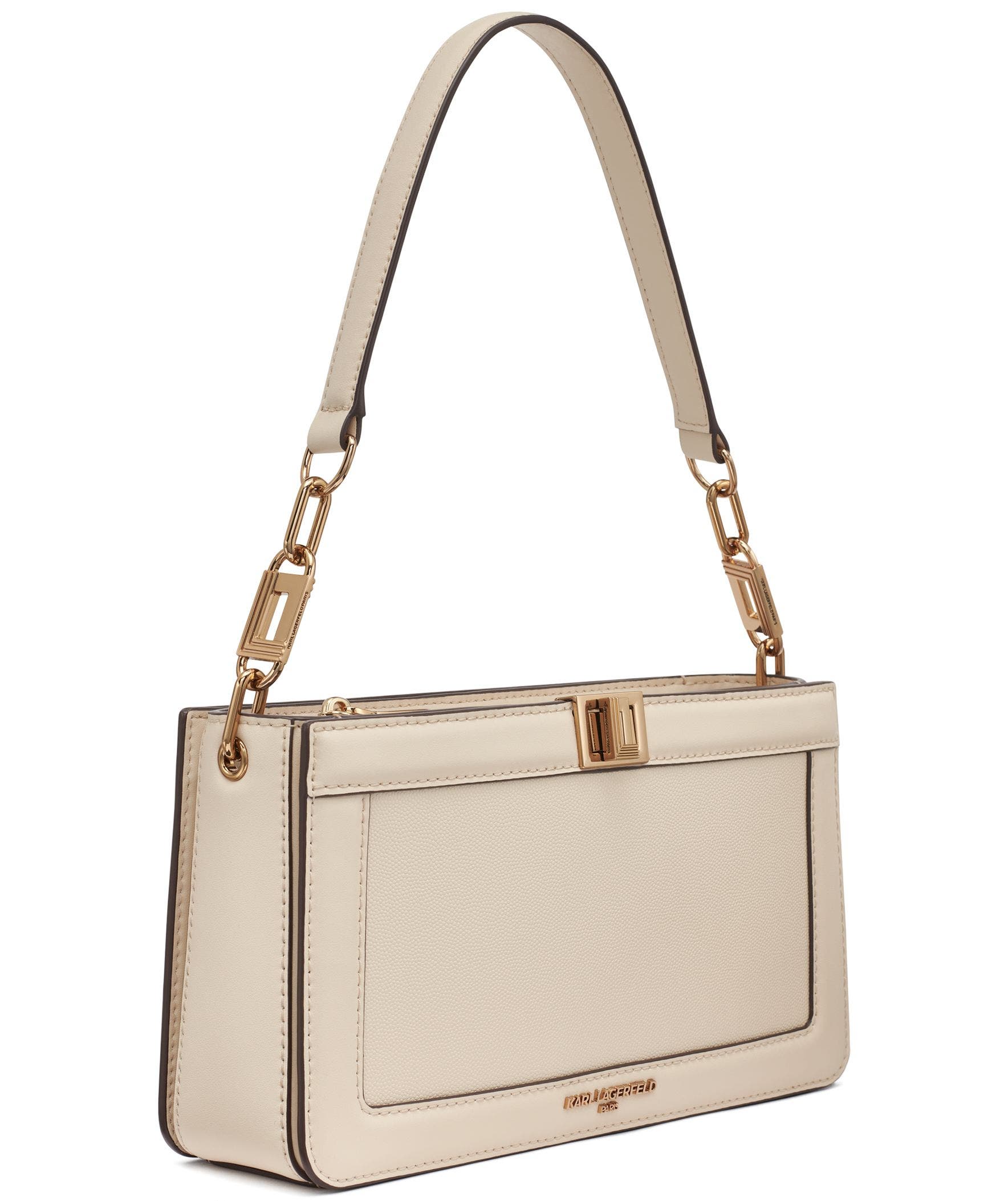 KARL LAGERFELD PARIS Ivette Shoulder, Alternate, color, Brie