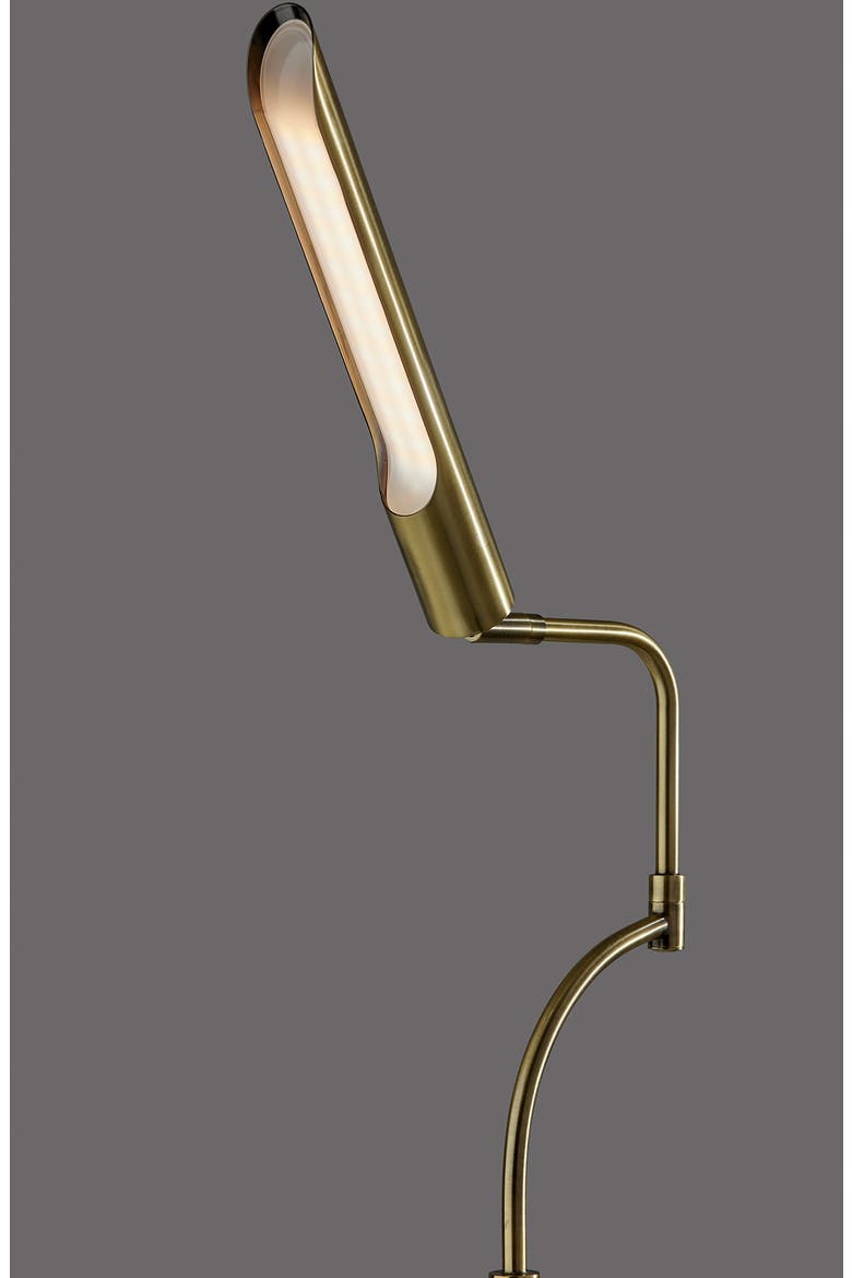 Zane LED Floor Lamp, Alternate, color, ANTIQUE BRASS