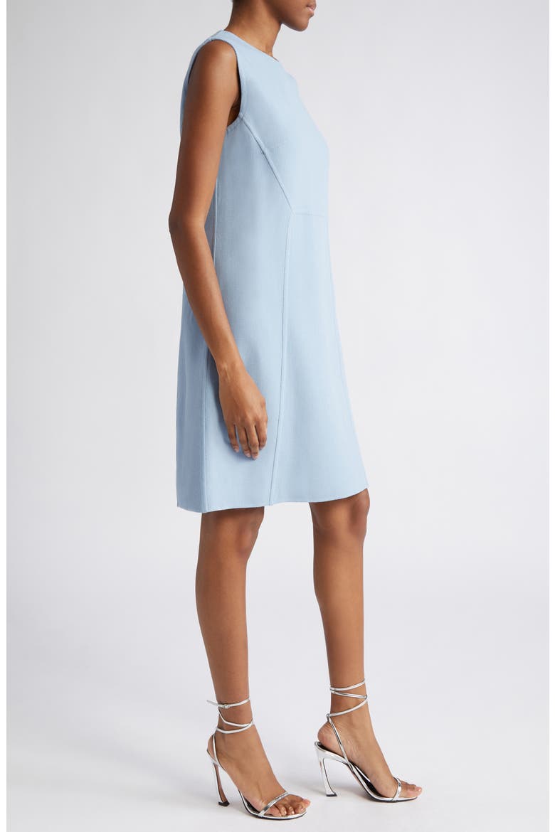 Stretch Wool Blend Crepe Shift Dress, Alternate, color, COAST