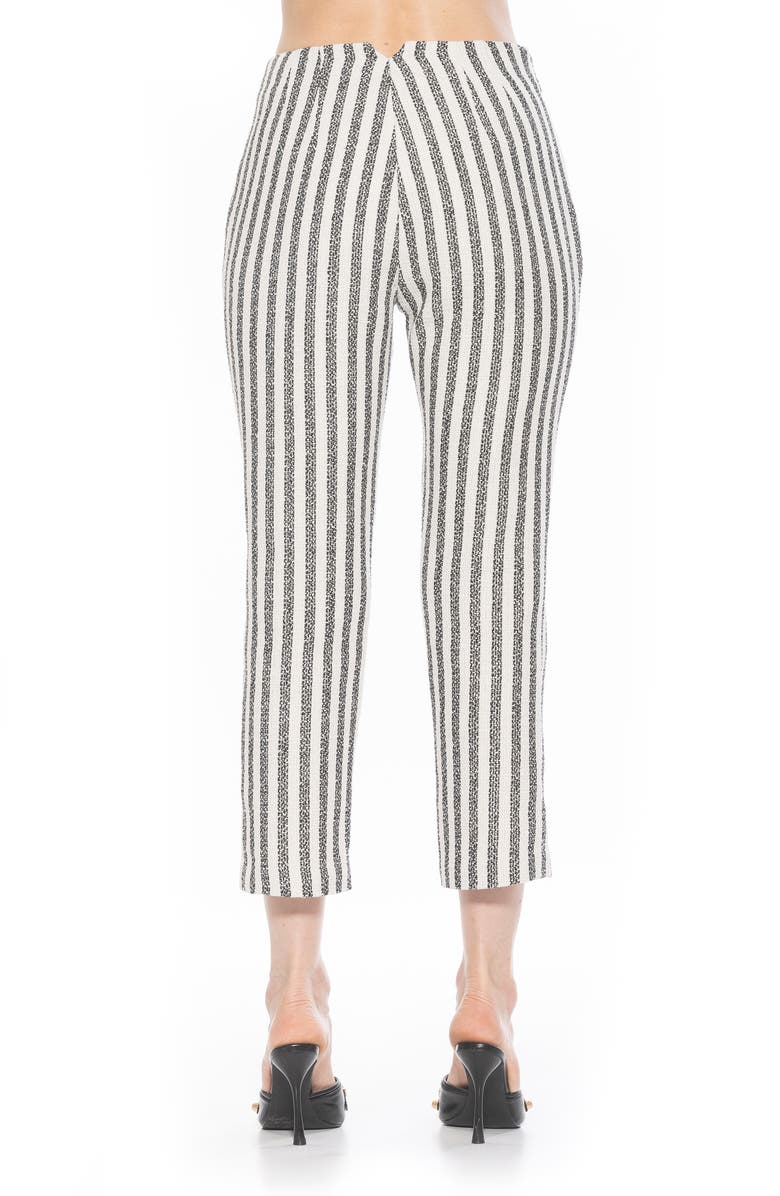 Alexia Admor Clio Crop Tapered Pants, Alternate, color, Navy Stripe
