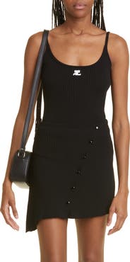 Courrèges Logo Rib Tank Top