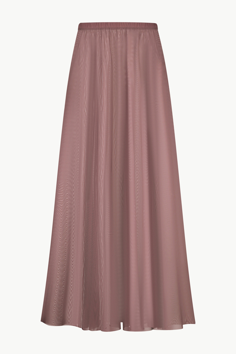Flowy Mesh Maxi Skirt, Main, color, Dark Plum