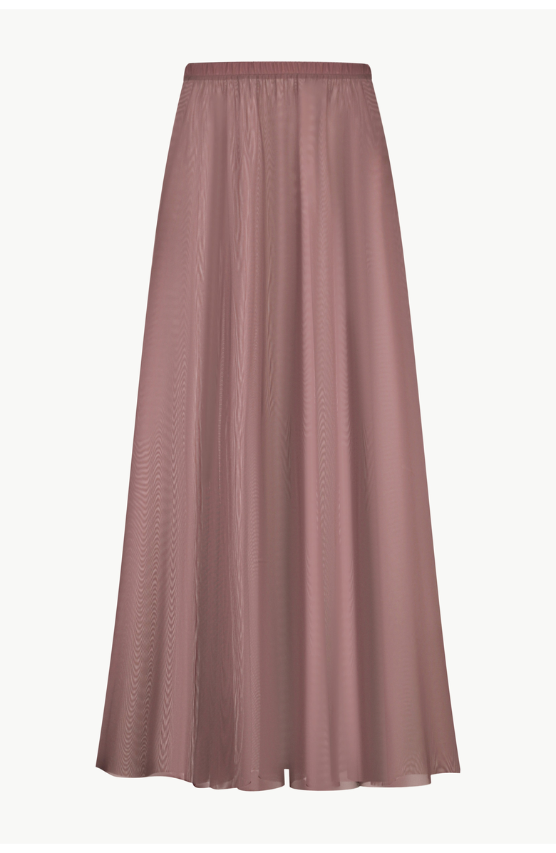 Malva Florea Flowy Mesh Maxi Skirt, Main, color, Dark Plum