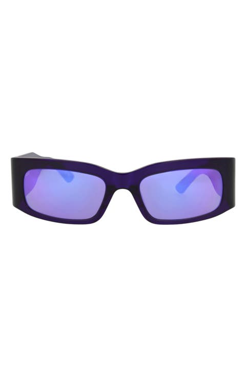 56mm Rectangular Sunglasses