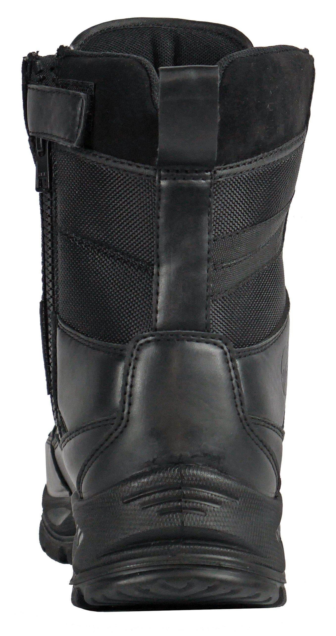 Hoss Boot Company HOSS Watchman 8 Inch Soft Toe Side Zip Work Boot, Alternate, color, Black