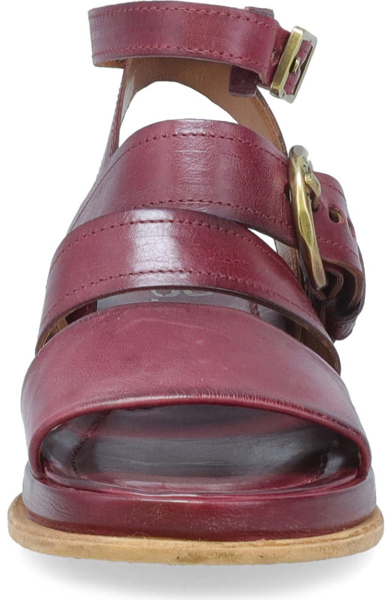 A.S.98 Stiles Ankle Strap Sandal, Alternate, color, Ruby