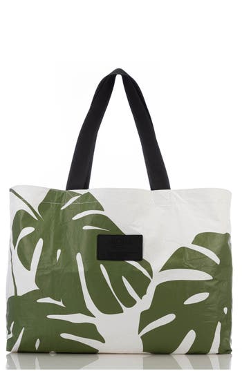 Aloha Collection Holo Holo Reversible Tote Bag In Green