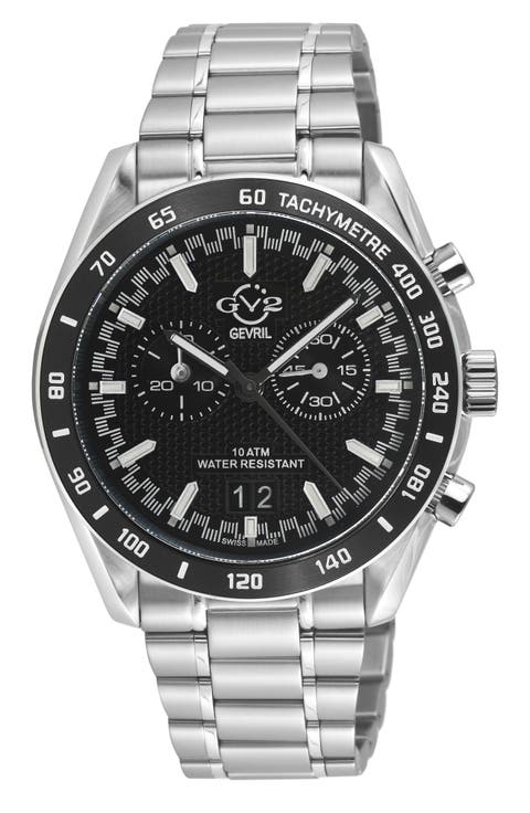 Freccia Stainless Steel Swiss Quartz Bracelet Watch, 42mm