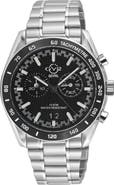 GV2 Freccia Stainless Steel Swiss Quartz Bracelet Watch, 42mm