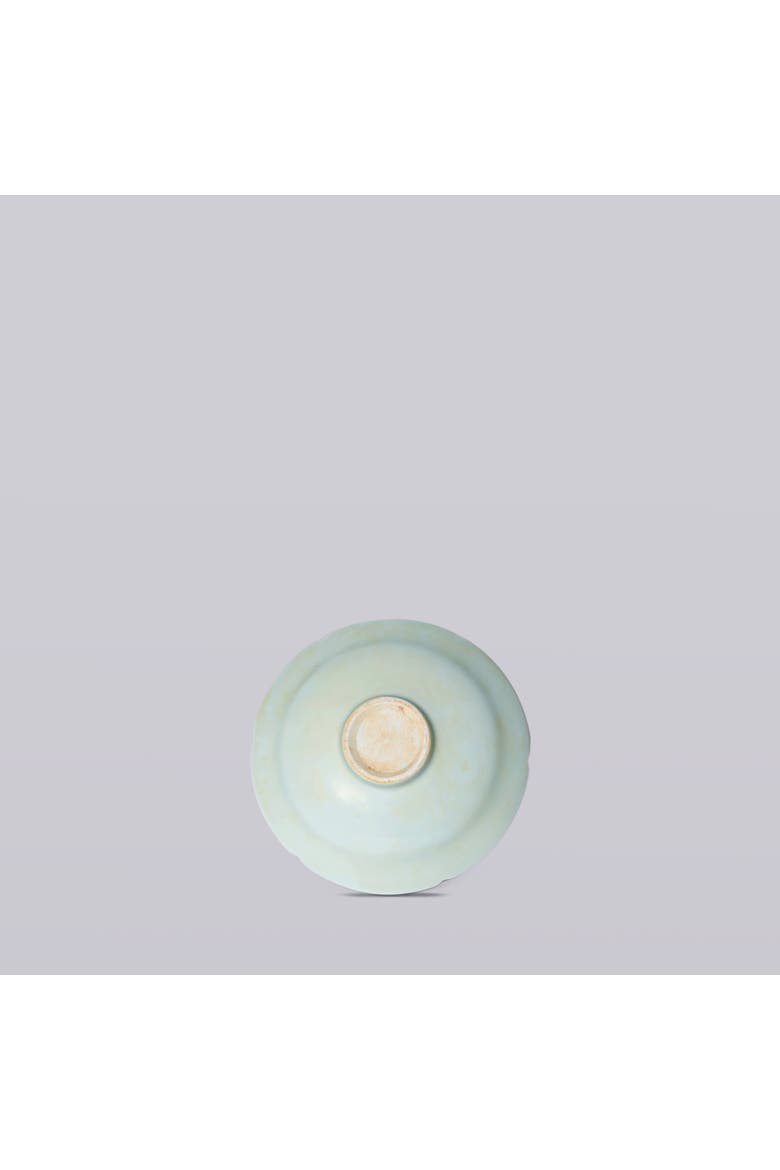 Porcelain Small Peony Dish, Alternate, color, Green