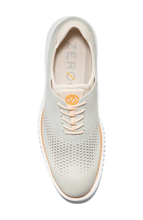Cole Haan 2.zerogrand Laser Wingtip Oxford In Oyster Mushroom Suede