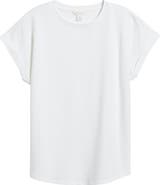 Caslon® Cuff Sleeve T-Shirt