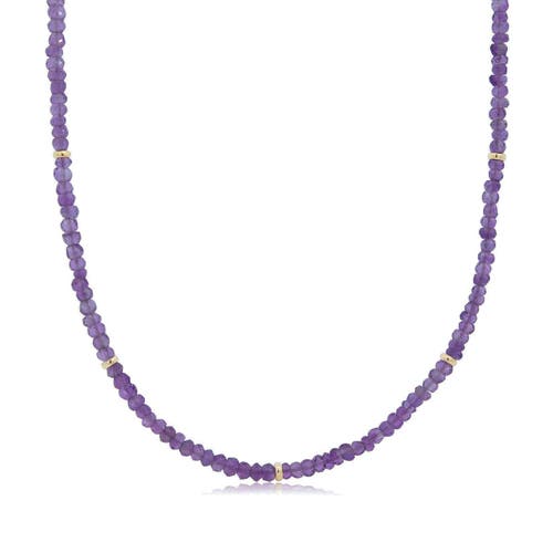 The Lovery Fine Jewelry Amethyst Bead Necklace  product