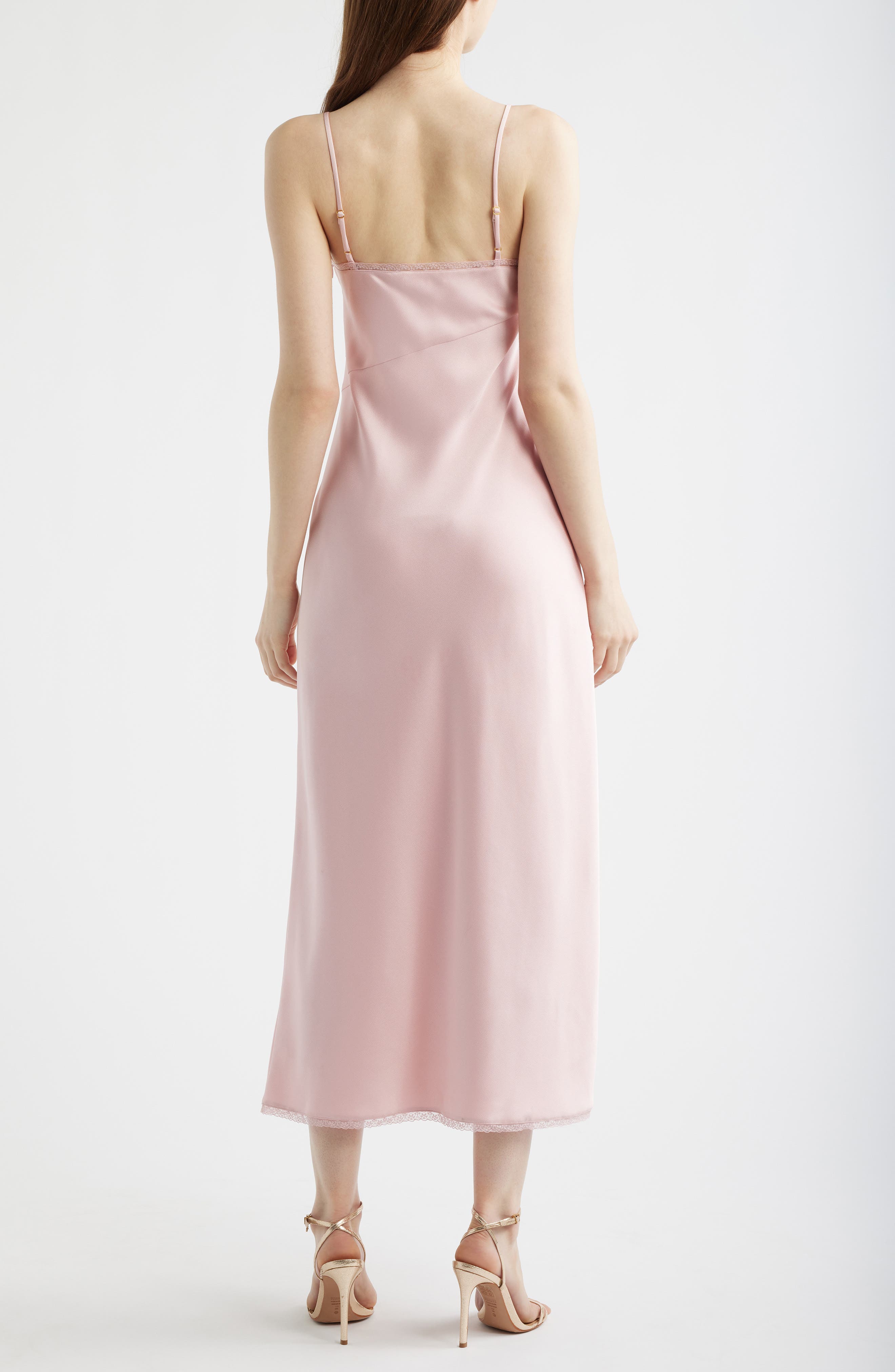 Isolie Lace Satin Maxi Dress - image 4
