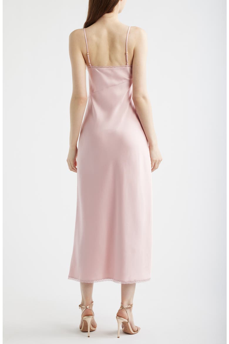 Isolie Lace Satin Maxi Dress, Alternate, color, POTPOURRI PINK