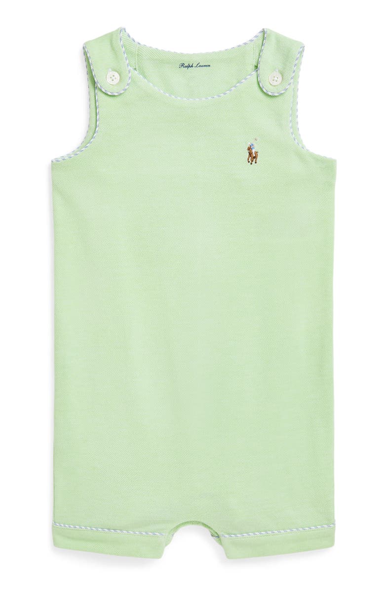 Ralph Lauren Cotton Oxford Romper, Main, color, 